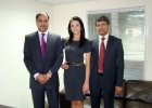 3-Miss Universe with Mr Najib Khan and Mr Majed Ismail Chaudhry at Head Office